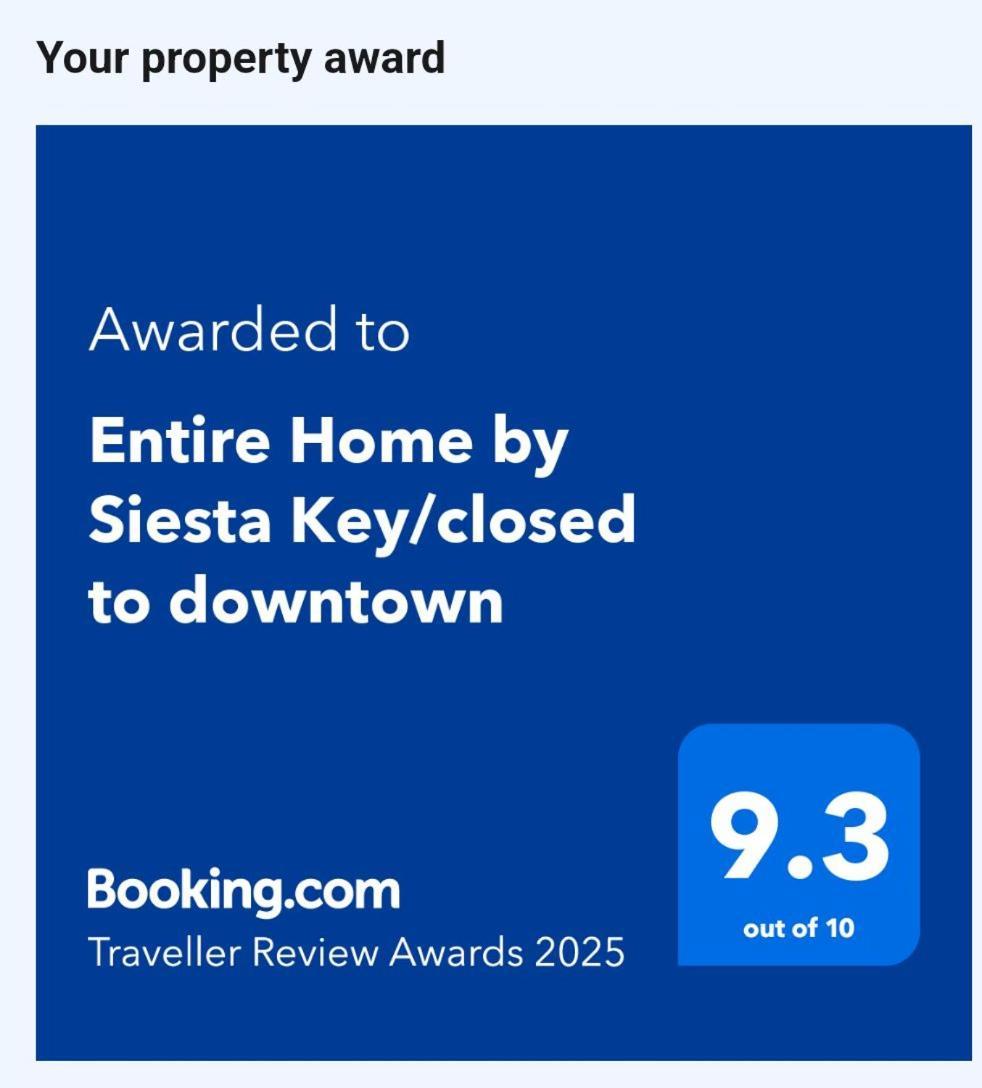 Entire Home By Siesta Key/Closed To Downtown 사라소타 외부 사진